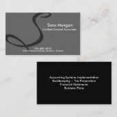 Boekhoudkundige Visitekaartje - Monogram (Voorkant / Achterkant)