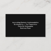 Boekhoudkundige Visitekaartje - Monogram (Achterkant)