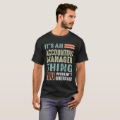 Boekhoudmanager T-shirt (Voorkant volledig)