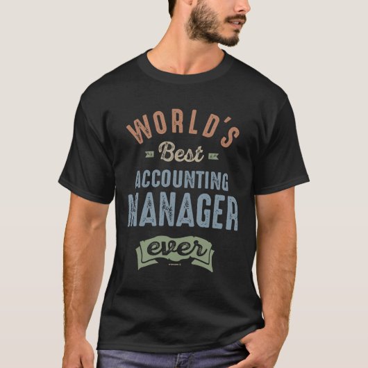 Boekhoudmanager T-shirt (Voorkant)
