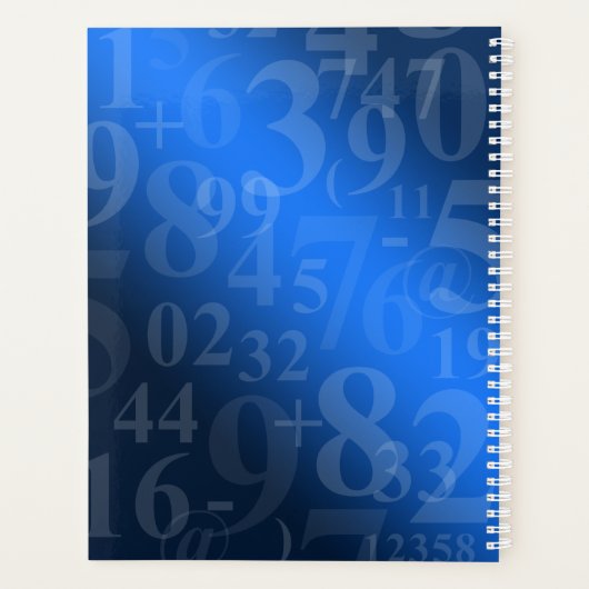 Boekhoudnummers Blauwe Planner (bijgewerkt) (Achterkant)