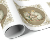 Boekhoudpapier - Victoriaans muizen met klauw Cadeaupapier (Rol Hoek)