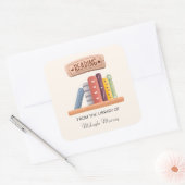 Boekhoudplank Gepersonaliseerde boekplaat Vierkante Sticker (Envelop)