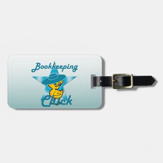 Boekhoudster 7 bagagelabel (Voorkant horizontaal)