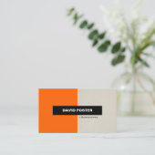 Boekhoudster - Eenvoudig elegant stijlvol Visitekaartje (Staand voorkant)