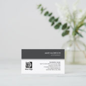 Boekhoudster eenvoudig visitekaartje (Staand voorkant)