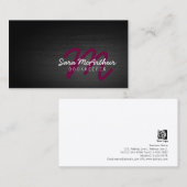 Boekhoudster Financiën Diensten Donker Cursief Mon Visitekaartje (Voorkant / Achterkant)