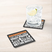 Boekhoudster Ik probeer het Gezegde cool te maken Kartonnen Onderzetters (Insitu)