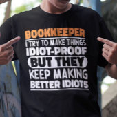 Boekhoudster Ik probeer het Gezegde cool te maken T-shirt