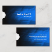 Boekhoudster - modern donkerblauw visitekaartje (Voorkant / Achterkant)
