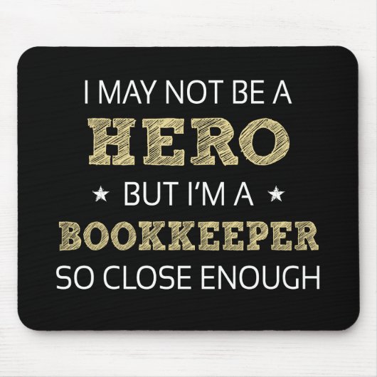 Boekhoudster nieuwigheid muismat (Voorkant)