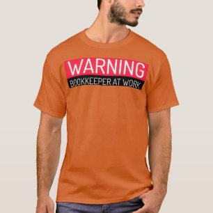 Boekhoudster op het werk t-shirt
