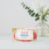 Boekhoudster - Waterverf in de kunstsector Visitekaartje (Staand voorkant)