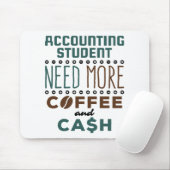 Boekhoudstudenten hebben meer koffie en geld nodig muismat (Met muis)