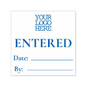 Boekhoudtransactie ingevoerd zelfinktende stempel (Design)