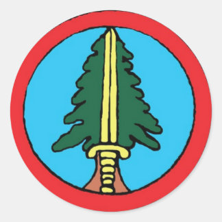 Boekhuis jongens ronde sticker