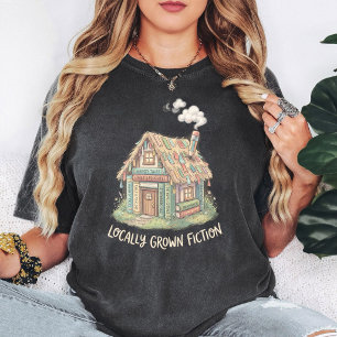Boekhuis met Gril "Lokaal Geteelde Fictie" T-shirt