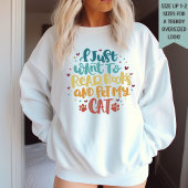 Boekig, Lezer, Boek Lover Gift, Kat Lover Trui