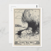  boekillustratie Little Boy Blue Briefkaart (Voorkant / Achterkant)