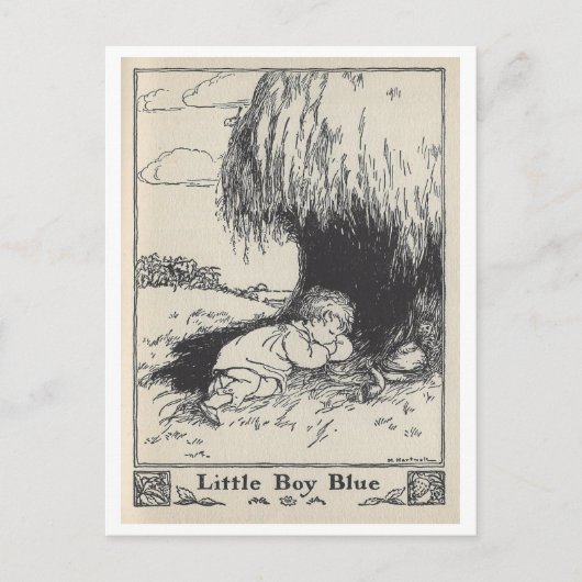  boekillustratie Little Boy Blue Briefkaart (Voorkant)