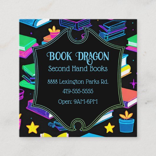 Boeking IT Bookshop Vierkante Visitekaartje (Voorkant)