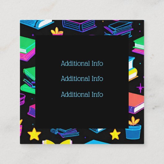 Boeking IT Bookshop Vierkante Visitekaartje (Achterkant)