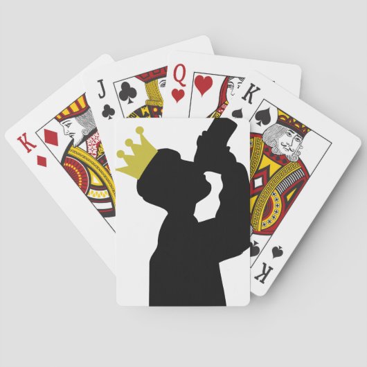 boeking met kroonpictogram pokerkaarten (Achterkant)