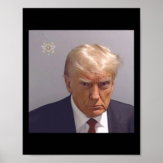 Boekingsfoto van Donald Trump Poster (Voorkant)