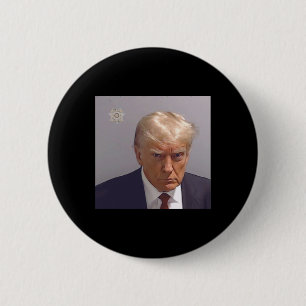 Boekingsfoto van Donald Trump Ronde Button 5,7 Cm