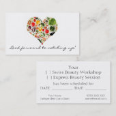 boekingsherinnering afsprakenkaartje (Voorkant / Achterkant)