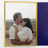  boekje goudvet Paars Drieluik Uitnodiging (Binnenzijde eerst)