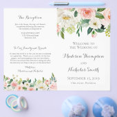 Boekjes over het programma voor roze en witte wedu flyer (Enkel)