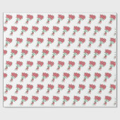 Boekjes van Red Roses Pattern Romantic Cadeaupapier (Vlak)