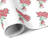 Boekjes van Red Roses Pattern Romantic Cadeaupapier (Rol Hoek)