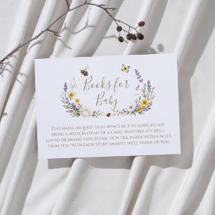 Boekjes voor babyfeestje 'Little Love Bug Baby Sho Informatiekaartje
