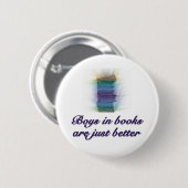 BOEKJES ZIJN BETER RONDE BUTTON 5,7 CM (Voorkant /achterkant)