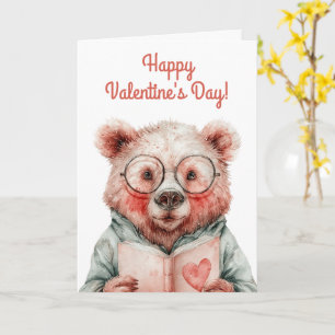 Boekjesbeer Valentijnsdag Kaart