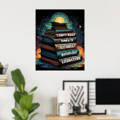 Boekkeuzes Humor Poster (Thuiskantoor)