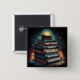 Boekkeuzes Humor Rond Vierkante Button 5,1 Cm
