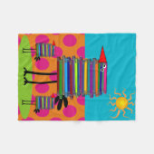 Boeklaarzen Fleece Blanket Whimsical Book Birds Deken (Voorkant (Horizontaal))