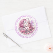 Boeklabel Eenhoorns Ronde Sticker (Envelop)