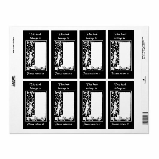 Boeklabel Etiket (Full Sheet)