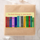 Boeklabel met boeken etiket (Insitu)