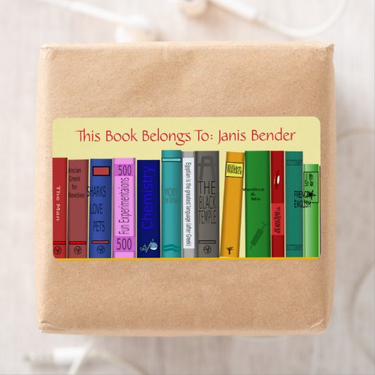 Boeklabel met boeken etiket (Insitu)