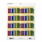 Boeklabel met boeken etiket (Full Sheet)