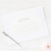 Boeklabel Ovale Sticker (Envelop)