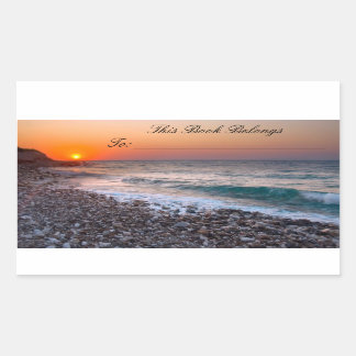 Boeklabel Rechthoekige Sticker