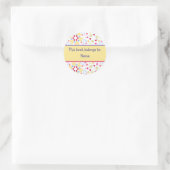 Boeklabel Ronde Sticker (Tas)