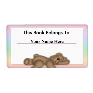 Boeklabels personaliseren voor kinderen etiket