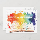 Boeklancering Aankondiging  Briefkaart (Voorkant / Achterkant)